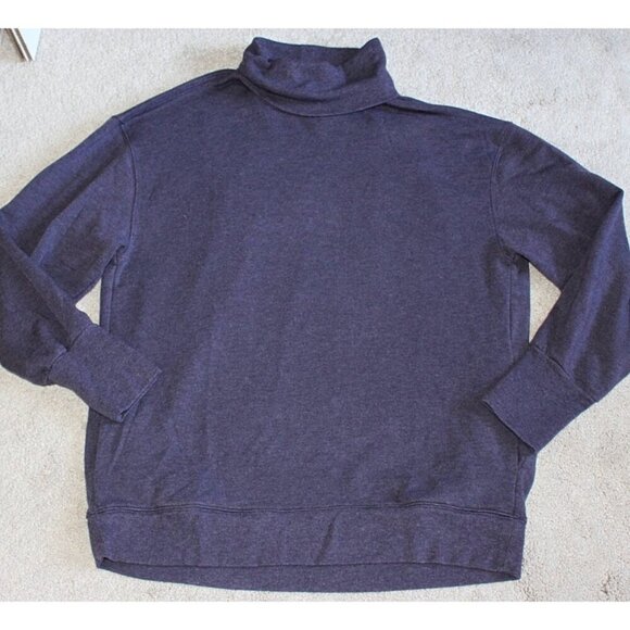 Athleta - Balance Cinch Turtleneck Sweatshirt in Crocus Violet Heather, L - Picture 8 of 11